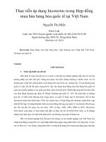 DSpace at VNU: Thực tiễn áp dụng Incoterms trong Hợp đồng mua bán hàng hóa quốc tế tại Việt Nam