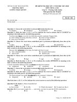 Đề kiểm tra học kỳ i năm học 20172018 môn tiếng anh 12 chuẩn mã đề 003 