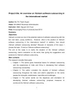 Project title An overview on Vietnam software outsourcing in the international market