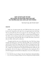 DSpace at VNU: Một số đề xuất về việc xây dựng tài nguyên giáo dục mở tại Trường Đại học dân lập Hải Phòng