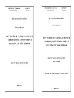 Thực thi chính sách tạo việc làm cho người lao động bị thu hồi đất nông nghiệp tại huyện Đông Anh, thành phố Hà Nội (LV thạc sĩ)