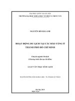 DSpace at VNU: Hoạt động du lịch tại các bảo tàng ở thành phố Hồ Chí Minh