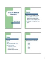 1. Gioi thieu va cai dat SQL SERVER 2005 express