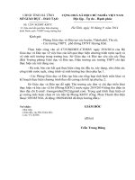 KHTC: V v báo cáo kết quả thực hiện chương trình Nước sạch -VSMT trong trường học