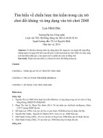 DSpace at VNU: Tìm hiểu về chiến lƣợc tìm kiếm trong các trò chơi đối kháng và ứng dụng vào trò chơi 2048