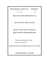 Quản lý nhà nước về thi đua, khen thưởng tỉnh Bình Dương (tt)