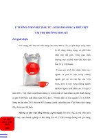 Ý TƯỞNG CHO VIỆC đầu tư   KINH DOANH cà PHÊ VIỆT  tại THỊ TRƯỜNG HOA kỳ 