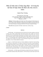 DSpace at VNU: Một số tính toán về hiệu ứng điện - từ trong hệ vật liệu tổ hợp chứa sắt điện cấu trúc micro-nano