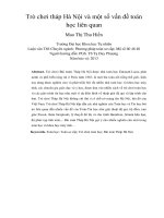 DSpace at VNU: Trò chơi tháp Hà Nội và một số vấn đề toán học liên quan