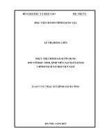 Thực thi chính sách tín dụng đối với học sinh, sinh viên tại ngân hàng Chính sách xã hội Việt Nam (LV thạc sĩ)