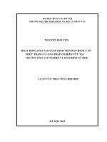 DSpace at VNU: Hoạt động đào tạo giám định viên Bảo hiểm y tế - Thực trạng và giải pháp (nghiên cứu tại Trường Đào tạo nghiệp vụ Bảo hiểm xã hội)