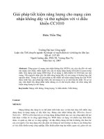 DSpace at VNU: Giải pháp tiết kiệm năng lượng cho mạng cảm nhận không dây và thử nghiệm với vi điều khiển CC1010