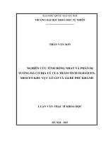 DSpace at VNU: Nghiên cứu tính đồng nhất và phân dị tướng đá cổ địa lý của trầm tích Oligocen, Miocen khu vực lô 123 và 124 bể Phú Khánh