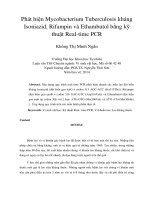 DSpace at VNU: Phát hiện Mycobacterium Tuberculosis kháng Isoniazid, Rifampin và Ethambutol bằng kỹ thuật Real-time PCR