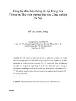 DSpace at VNU: Công tác đảm bảo thông tin tại Trung tâm Thông tin Thư viện trường Đại học Công nghiệp Hà Nội