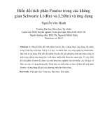 DSpace at VNU: Biến đổi tích phân Fourier trong các không gian Schwartz L1(Rn) và L2(Rn) và ứng dụng