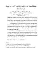 DSpace at VNU: Năng lực cạnh tranh điểm đến của Bình Thuận