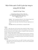 DSpace at VNU: Một số khía cạnh về triết lý giáo dục trong tư tưởng Hồ Chí Minh