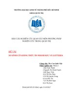 Báo cáo nghiên cứu định tính KFC và Lotteria