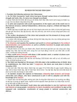 Đề cương Tiếng Anh chuyên ngành