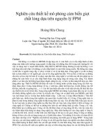 DSpace at VNU: Nghiên cứu thiết kế mô phỏng cảm biến giọt chất lỏng dựa trên nguyên lý FPM