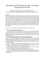 DSpace at VNU: Xây dựng chủ đề tích hợp liên môn và áp dụng trong dạy học Hoá học