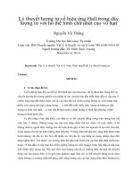 DSpace at VNU: Lý thuyết lượng tử về hiệu ứng Hall trong dây lượng tử với hố thế hình chữ nhật cao vô hạn