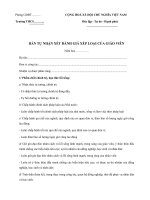 ban tu nhan xet danh gia xep loai cua giao vien thcs