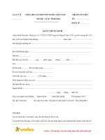 Mẫu giấy chứng sinh - Mẫu giấy chứng sinh của Bộ Y tế mau giay chung sinh