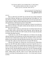 DSpace at VNU: VẬN DỤNG CHIẾN LƯỢC MARKETING VÀ PR (PUBLIC RELATIONS) NHẰM TẠO NHU CẦU HỌC TẬP MÔN LỊCH SỬ CHO HỌC SINH LỚP 10”