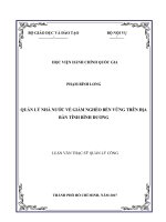 Quản lý nhà nước về giảm nghèo bền vững trên địa bàn tỉnh Bình Dương (LV thạc sĩ)
