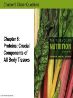 Clicker questions the science of NUTRITON 4th by thompson manore and vaughan chapter 08 