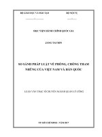 So sánh pháp luật về phòng, chống tham nhũng của Việt Nam và Hàn Quốc (LV thạc sĩ)