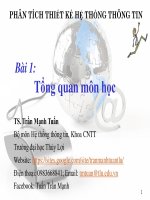Bai 1 Tong quan mon hoc