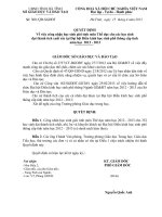 QĐ. công nhận HS giỏi