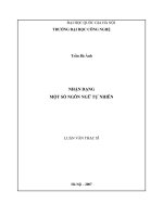 DSpace at VNU: Nhận dạng một số ngôn ngữ tự nhiên