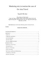 DSpace at VNU: Marketing mix in tourism the case of Go Asia Travel