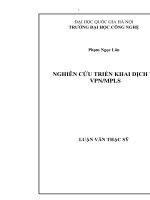 DSpace at VNU: Nghiên cứu triển khai dịch vụ VPN MPLS