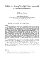 DSpace at VNU: Nghiên cứu dịch vụ Web OGC (Open geospatial consortium) và ứng dụng