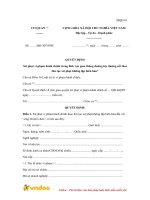 quyet dinh xu phat vi pham hanh chinh trong linh vuc giao thong duong bo duong sat khong lap bien ban