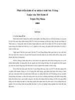 Phát triển kinh tế tư nhân ở tỉnh Sóc Trăng