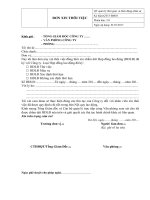 Mẫu đơn xin thôi việc