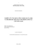 DSpace at VNU: Nghiên cứu ứng dụng công nghệ GIS của ESRI và mô hình dữ liệu DAN-VAND trong lĩnh vực cấp nước sạch