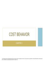 Cornerstones of cost management 3rd edition hansen mowen chapter 3 