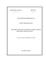 Thực hiện chính sách xóa đói giảm nghèo tại thị xã Đông Triều, tỉnh Quảng Ninh (LV thạc sĩ)