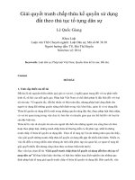 DSpace at VNU: Giải quyết tranh chấp thừa kế quyền sử dụng đất theo thủ tục tố tụng dân sự