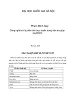 DSpace at VNU: Công nghệ xử lý phân tích trực tuyến trong việc trợ giúp quyếtđịnh