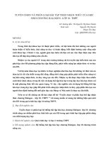 DSpace at VNU: TUYỂN CHỌN VÀ PHÂN LOẠI BÀI TẬP THEO NHẬN THỨC CỦA HỌC SINH CHƯƠNG HALOGEN -LỚP 10- THPT