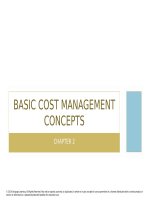 Cornerstones of cost management 3rd edition hansen mowen chapter 2 