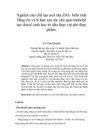 DSpace at VNU: Nghiên cứu chế tạo axit rắn ZrO2 biến tính bằng Zn và S làm xúc tác cho quá trìnhchế tạo diesel sinh học từ dầu thực vật phi thực phẩm.